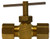 Midland Metal 26021 Needle Valve with 26003 Nut, 1/4 in Nominal, Compression, -65 to 250 deg F