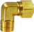 Midland Metal 26237 90 deg Elbow with 26007 Sleeve Nut, 1/2 in Compression x 3/8 in MIP, Brass