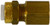 Midland Metal Poly-Flo 20260 Adapter, 1/4 in Tube OD x 1/4 in FNPTF, Brass