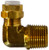 Midland Metal Poly-Flo 20291 90 deg Elbow, 1/4 in Tube OD x 3/8 in MNPTF, Brass