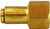 Midland Metal 20012 Connector, 5/32 in Push-In x 1/8 in FNPTF, Brass