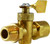 Midland Metal 46401 O-Ring Sealed Solid Bottom Valve, 1/4 x 1/4 in Nominal, FIP x MIP, 30 psi Pressure