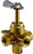 Midland Metal 46256 Ground Plug Shutoff Cock with Click, 3/8 in Nominal Pipe, FIP Connection, Brass Body