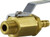 Midland Metal 46988 Miniature Ball Valve with Handle and Nut, 3/8 in Nominal, Hose Barbed x MIP