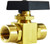 Midland Metal 46832 Instrumentation Ball Valve, 1/4 in Nominal, FPT x FPT, 1500 psi WOG Pressure