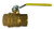 Midland Metal 943200 Italian Ball Valve, 1/4 in Nominal, FNPT x FNPT, 600 psi WOG Pressure
