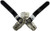 Midland Metal 947126 Wye Vented Ball Valve, 1 x 3/4 in Nominal, FIP x MIP, 3-Way -Port/Way, Brass Body
