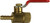 Midland Metal 944136 Mini Ball Valve, 1/4 in Nominal, FIP x Hose Barbed, 200 psi WOG Pressure