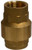 Midland Metal 944407V In-Line Check Valve, 1-1/2 in Nominal, FNPT x FNPT, Brass Body, Import