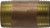 Midland Metal 40182 Seamless Pipe Nipple, 2-1/2 in MPT x 2-1/2 in MPT, 3-1/2 in, Brass