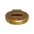 Midland Metal 970300 Raised Head Cleanout Plug, 1-1/2 in MPT, Brass