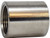 Midland Metal 63413B Outside Diameter Machine Coupling, 1/2 in FPT x 1/2 in FPT, Stainless Steel, 150 lb