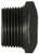 Midland Metal 65534 Reducer Hex Bushing, 2-1/2 in MPT x 1-1/2 in FPT, Iron, Black