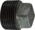Midland Metal 64651 Cored Square Head Plug, 1/4 in MPT, Iron, Galvanized