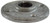 Midland Metal 64696 Round Floor Flange, 1-1/2 in FPT, Iron, Galvanized, 150