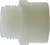 Midland Metal 31067 Garden Hose Adapter, 1/4 in MGH x 1/4 in FIP, Nylon