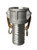 Midland Metal 61932 Cam and Groove Coupler, 1 in Type C x 1 in Hose Barbed, Aluminum