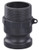 Midland Metal 35960 Cam and Groove Adapter, 1/2 in Type F x 1/2 in MNPT, Polypropylene