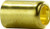 Midland Metal 32550 Smooth Hose Ferrule, 0.4 in Nominal, Compression, Brass