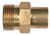 Midland Metal 86005 Quick Disconnect High Pressure Coupling, M22 Metric Screw x 1/4 in FNPT, Brass