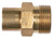 Midland Metal 86006 Quick Disconnect High Pressure Coupling, M22 Metric Screw x 3/8 in FNPT, Brass