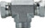 Midland Metal 160244 Swivel Tee, 1/4 in FNPSM x 1/4 in FNPSM x 1/4 in Male Pipe, Steel