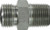 Midland Metal FSO240464 Connector, 11/16 in Male ORFS x 1/4 in MIP, Steel