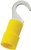 12-10 AWG Vinyl Hook Terminal #4-6 Stud PK25 - E93206