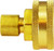 Midland Metal 30135 No Swivel Straight Adapter, 1/4 in Compression x 3/4 in MHT, Brass
