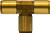 Midland Metal 20029 Union Tee, 3/8 in Push-In x 3/8 in Push-In x 3/8 in Push-In, Brass