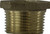 Midland Metal 44539LF Hex Bushing, 3 in MPT x 2-1/2 in FPT, Bronze