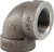 Midland Metal 68109 90 deg Elbow, 2-1/2 in FPT x 2-1/2 in FPT, Iron, Galvanized, XH Schedule, 300 lb