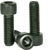 1 1/4"-12 x 5" Socket Head Cap Screws, Thermal Black Oxide, Partially Threaded, Fine, Alloy Steel, Qty 5