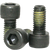 1/4"-28 x 1 1/4" Socket Head Cap Screw, Thermal Black Oxide, Fine, Fully Threaded, Alloy Steel, Nylon-Patch, Qty 100