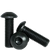 M8-1.25 x 25 mm Button Head Socket Cap Screws, Thermal Black Oxide, Class 12.9, Coarse, Fully Threaded, Alloy Steel, ISO 7380, Qty 100