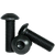 M12-1.75 x 80 mm Button Head Socket Cap Screws, Thermal Black Oxide, Class 12.9, Coarse, Fully Threaded, Alloy Steel, ISO 7380, Qty 50