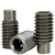 #10-32 x 3/8" Socket Set Screws, Full Dog Point, Thermal Black Oxide, Fine, Alloy Steel, Qty 100