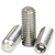 #4-40 x 1/4" Socket Set Screws, Flat Head Point, 18-8 Stainless Steel, Coarse, Qty 100