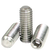 1/4"-20 x 1/4" Socket Set Screws, Flat Head Point, 18-8 Stainless Steel, Coarse, Qty 100