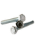 3/8"-16 x 1 1/2" Hex Tap Bolts, Zinc Cr+3, Grade 5, Fully Threaded, Medium Carbon, Qty 50