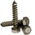 3/8"-7 x 4" Hex Lag Screw, Plain, Low Carbon, Qty 25