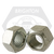 M10-1.50  HEX CONE LOCKNUT CLASS 10 MED. CARBON ZINC & WAX CR+3 DIN 980V, Qty 100