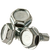 1/4"-14 x 1 1/2" Self Drilling Screws, Unslotted Indent Hex Washer Head, #3 Point, Zinc Cr+3, Fully Threaded, Qty 250