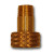 Midland Metal 103GH MAF/USA FGH x Male Pipe Swivel, MAF/USA GARDEN HOSE, 3/4 Fht x 3/8 Mpt G/H Swivel, MAF/USA Brass Fittings
