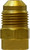 Midland Metal 10465 Reducer, 3/8 in SAE 45 deg Male Flared x 3/4 in SAE 45 deg Female Flared, Brass