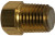 Midland Metal 10608 Fusible Pipe Plug, 1/8 in SAE 45 deg Flared, Brass