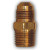 Mid-America Fittings 248X10X6 Half Union Adapter, 5/8 in SAE 45 deg Male Flared x 3/8 in MPT, Brass