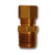 Mid-America Fittings 268X6X8 Adapter, 3/8 in Compression x 1/2 in MPT, Brass