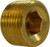 Midland Metal 3/8 LF CS SQUARE PLUG - 28095SLF