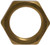 Midland Metal 28301J Bulkhead Nut, 3/4-16 UNS, Brass